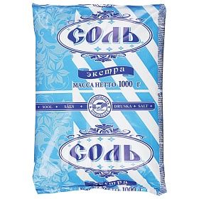 Соль Полесье Экстра (1кг х 20 шт), Беларусь Соль Полесье Экстра (1кг х 20 шт), Беларусь