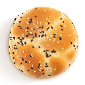 Булочка для бургера с ч/б кунжутом Импринт 100 мм (63г х 48 шт) Bagerstat Foodservice зам., Россия