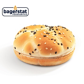 Булочка для бургера с ч/б кунжутом Импринт 100 мм (63г х 48 шт) Bagerstat Foodservice зам., Россия