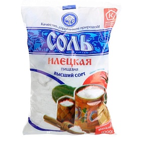 Соль крупная Илецкая Помол №1  1кг