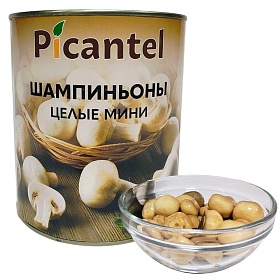 Грибы Шампиньоны целые мини  3,1л Picantel, Китай