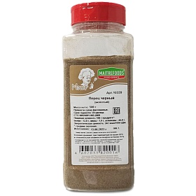 Перец чёрный молотый в/с Maitrefoods 500 г Перец чёрный молотый в/с Maitrefoods 500 г