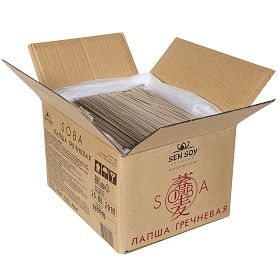 Лапша гречневая Soba Сэн Сой 4,5кг, Китай Лапша гречневая Soba Сэн Сой 4,5кг, Китай