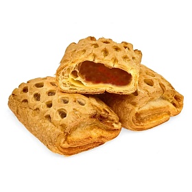 Слойка дрожжевая Яблоко-корица (80г х 75 шт) зам.