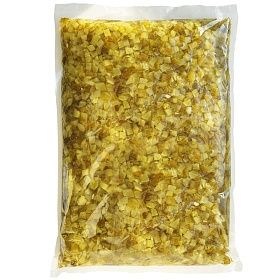 Огурцы маринованные резанные кубик 10х10мм 9 кг